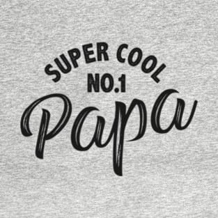 Number one grandpa super cool papa T-Shirt